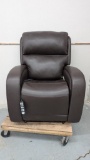 Dark Leather Power Lift Recliner