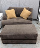 Oversized Chair and Ottoman
