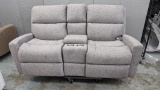 Powered Gray Console Sofa
