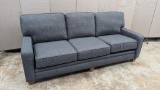 Blue Triple Sofa