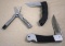 Kershaw and Browning Folding Knives with Schrade Multi-Tool
