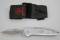Boker Top-Lock Stainless Steel Folding Knife with Sheath