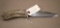 Joseph Rogers and Sons, Sheffield Bowie Knife with Horn Handle and Sheath