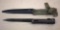 Black Steel Bayonet for Swedish Mauser and Scabbard