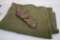 US Military Wool Blanket with Leather Sheath