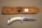 Custom Hand-Made Hunting Knife with Leather Sheath