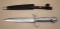 1950s Korium Eagle Claw Dagger-Style Knife with Sheath