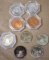 Nine Pieces Mixed Metals Tombstone Commemorative Series Helldorado Days Tokens