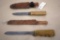 1942 Hermann and Moog and Similar Unmarked Similar Knife with Sheaths