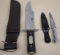 Huge Alamo Bowie Knife with Sheath and Korium PIC Dragon Claw Dagger with Sheath