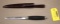 Early 1900s PAL, Utica Knife-Razor Co. Thistle Handle Kraus 3 Fixed Blade in Sheath