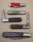 Barlow and Diamond Edge Folding Knives