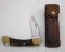 Classic Buck 110 Folding Knife with Leather Sheath