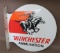 Winchester Ammunition Porcelain Flanged Advertising Sign