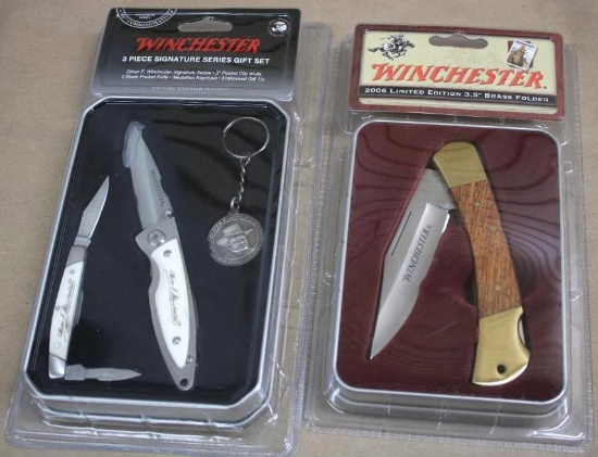 Two New Winchester Limited Edition Folding Knife Sets
