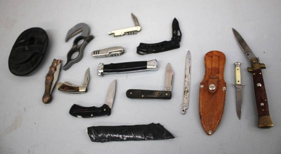 Mixed Novelty Folding Knives and More