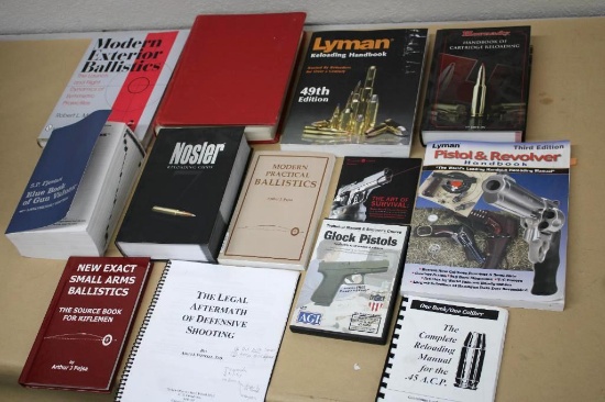 Books on Firearms, Reloading, and Ballistics