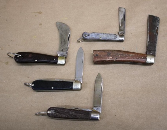 Five Folding Knives from Klein, Camillus, and Schrade