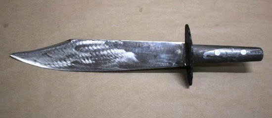 10.5" Blade Bowie Knife with Trench Art Handle