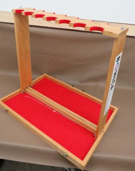 Oak Folding Rifle Rack