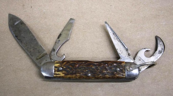 WWII Bone Handle Engineer's Knife