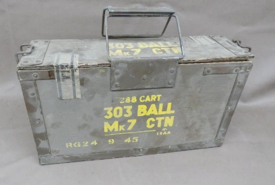 British Wooden 303 British Ammo Crate