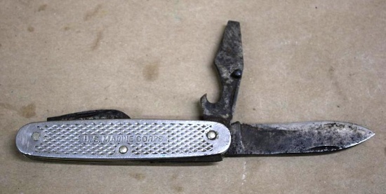 US Marine Corps Stainless Folding Knife