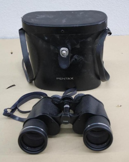 Pentax 10x50 Model No. 554 Binoculars with Case