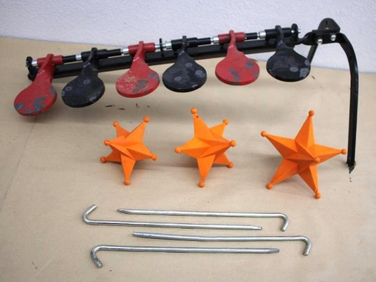 Steel Flip Paddle Target with Shooting Star Set