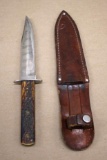 Kinfolk Bone Handle Hunting Knife in Leather Sheath