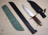 Frost Cutlery Bowie and Machete with Sheaths