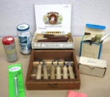 Set of Wood Handle Gunsmith's Barrel Scrapers and Other Tools