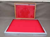 Oak and Aluminum Display Case