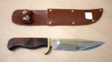Beautiful Hand-Crafted Hunting Knife in Sheath
