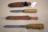 1942 Hermann and Moog and Similar Unmarked Similar Knife with Sheaths