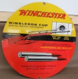 Porcelain and Steel Winchester Wimbledon Cup Model 54 Advertising sign