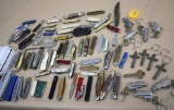 Huge Collection of Mixed Folding Knives