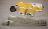US Army Air Corp Troop Mail Pouches with Streamers, Ammo Belt, and Air Speed Odometer