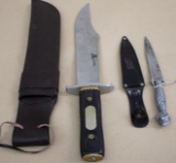 Huge Alamo Bowie Knife with Sheath and Korium PIC Dragon Claw Dagger with Sheath