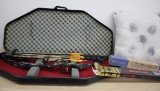 Compound Bow by Martin Lynx Magnum Series 1000 with Case, Arrows, and Target