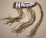 Incredible Native American Beaded and Fringed Leather Sheath