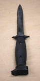 Black Steel Imperial Survival Knife with Sheath and Survival Kit