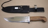 Great Hand-Made Bowie Knife in Sheath