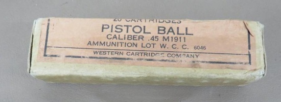 Antique Wester US Military 45 ACP Ammunition