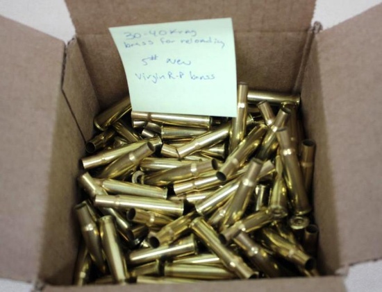 Five Lbs. 30-40 Krag Virgin Brass