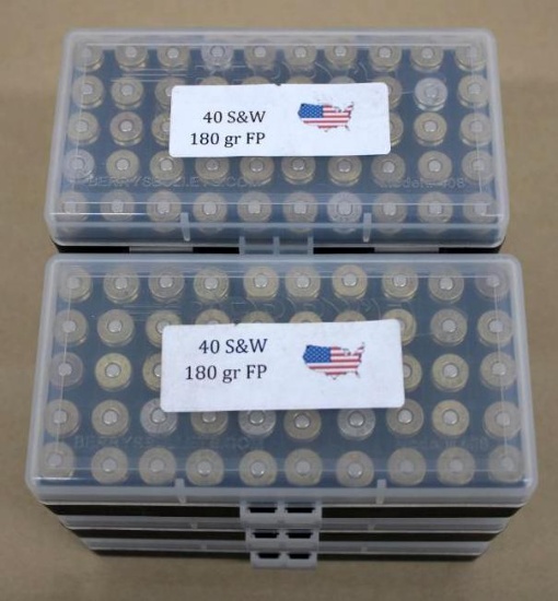 300 Rounds Commercially Reloaded 40 S&W Ammunition