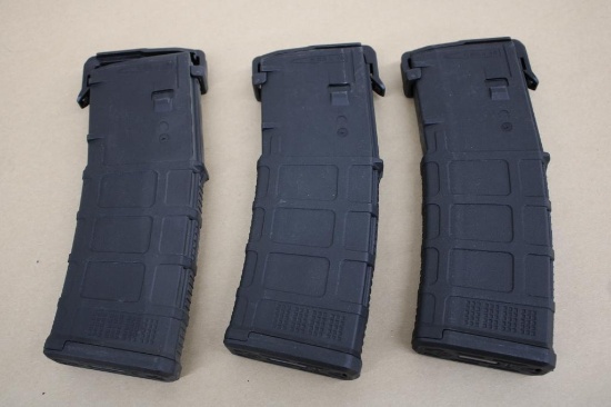 Three Pmag 30-Round 5.56 x 45 Magazines for AR/M4