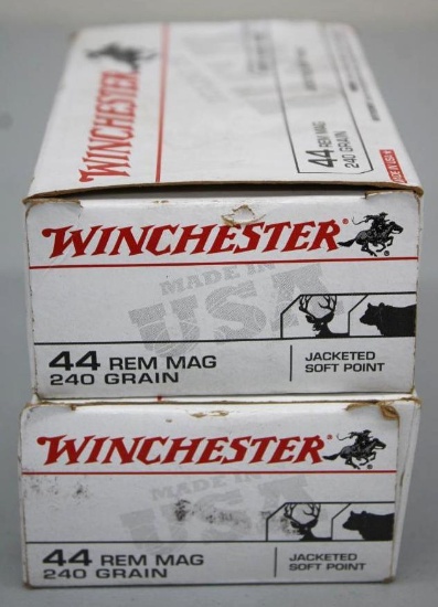 100 Rounds Winchester 44 Rem Mag Ammunition