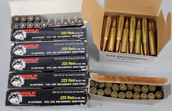 Approximately 182 Rounds 223 Rem Ammunition