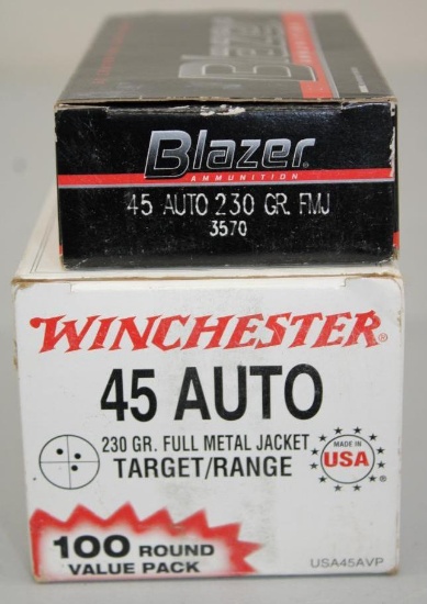 150 Rounds 45 Auto Ammunition